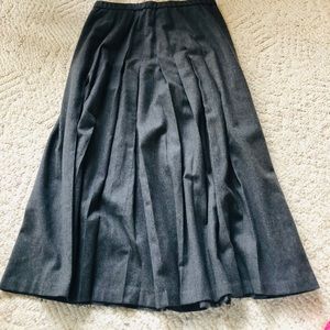 Vintage PENDLETON 100% Wool Grey Pleated Sz 14